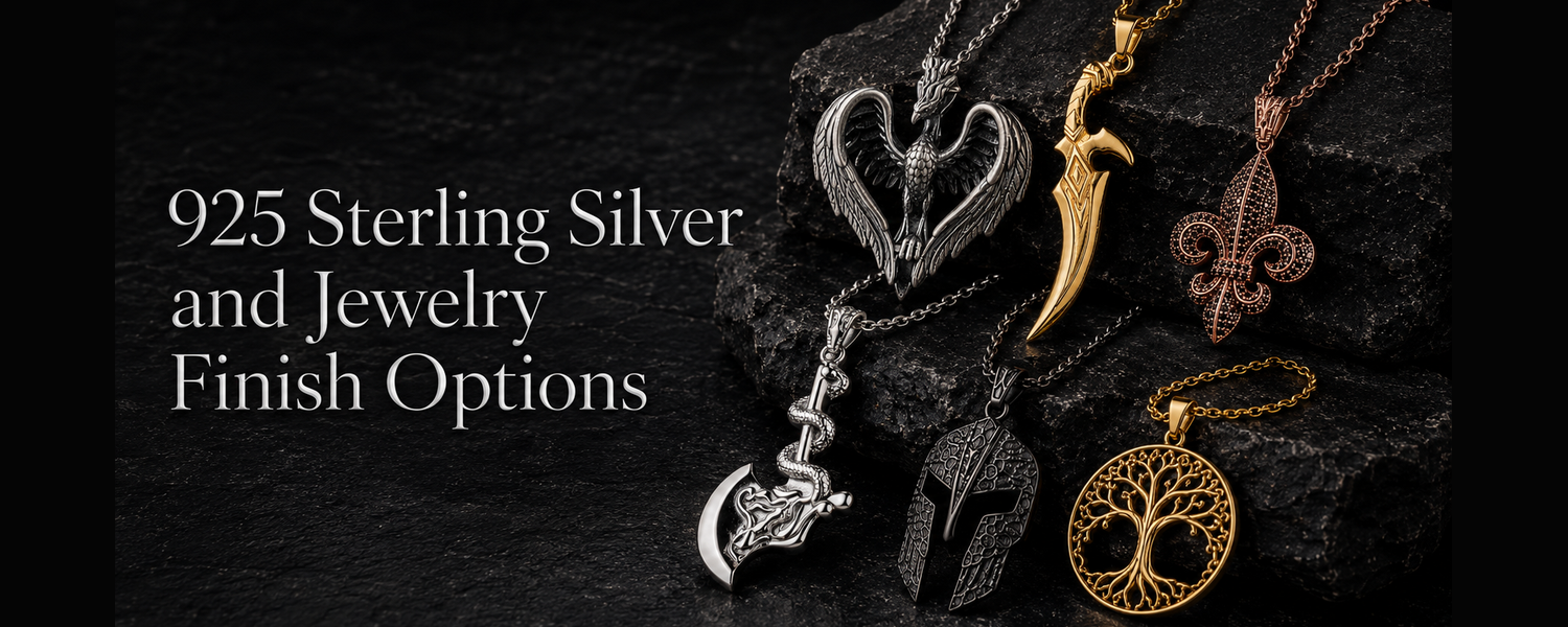 925 Sterling Silver and Jewelry Finish Options