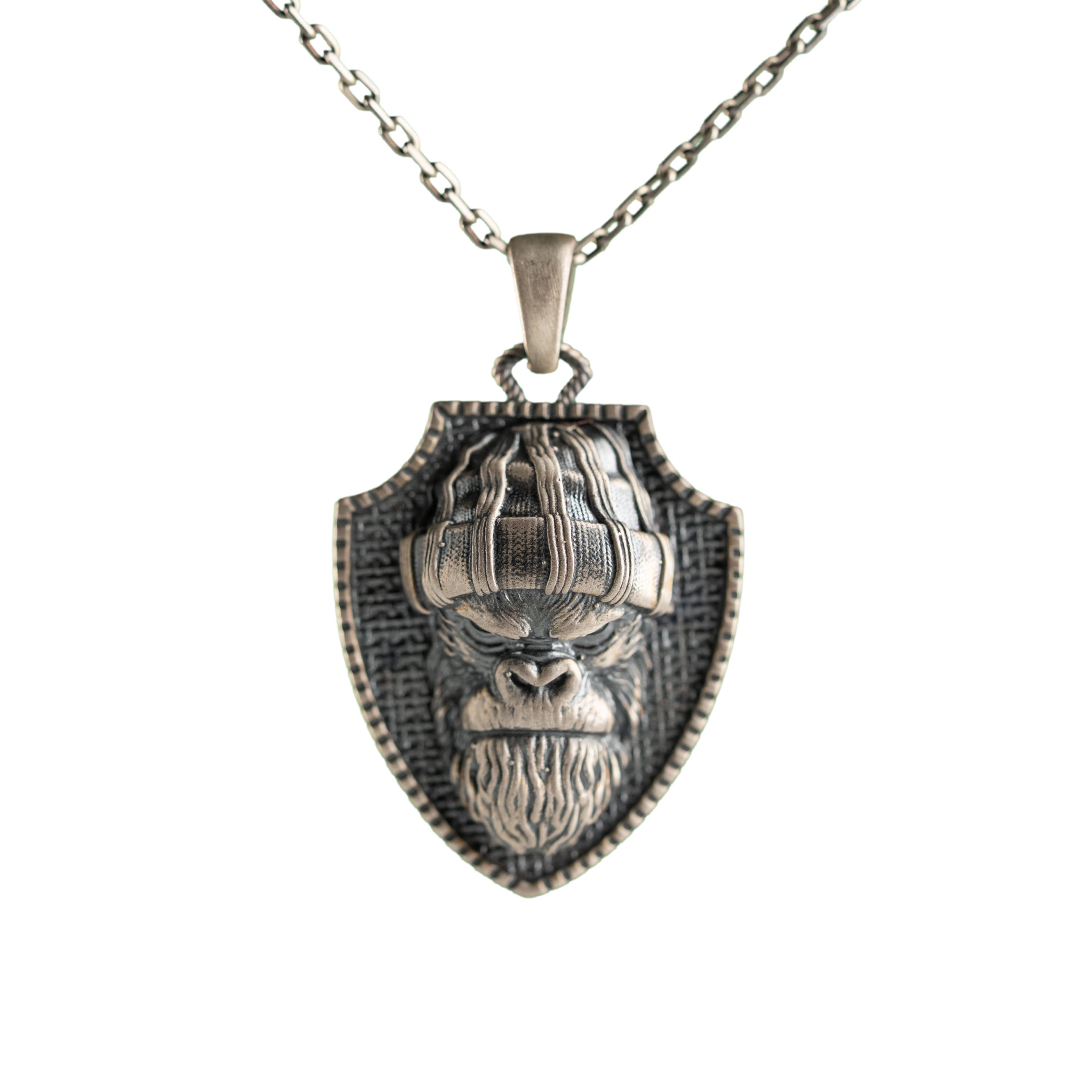 Angry Gorilla Relief Motif Necklace