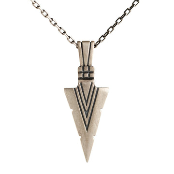 Viking Arrowhead Relief Motif Necklace