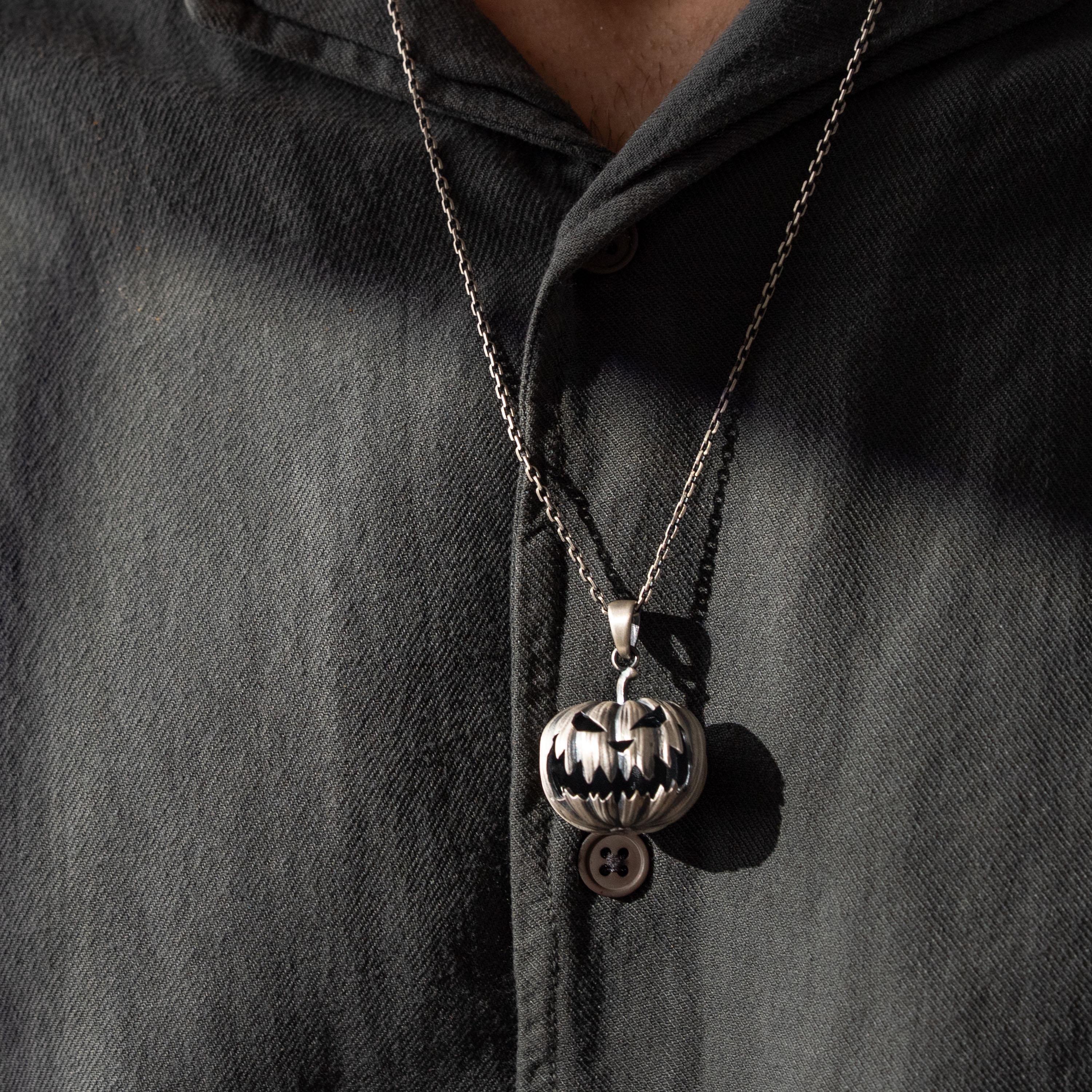 Carved Pumpkin Necklace