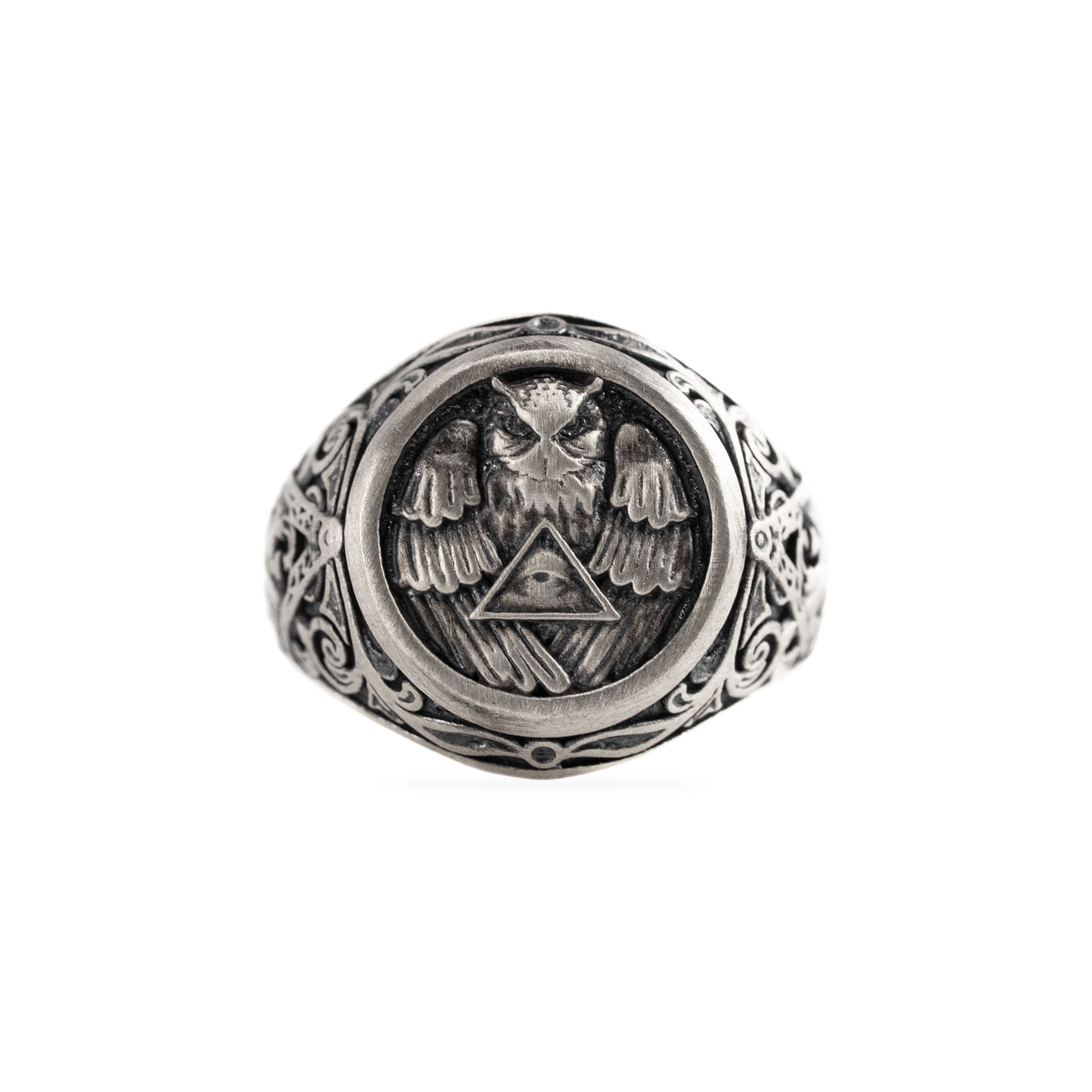 Athena Owl Signet Ring