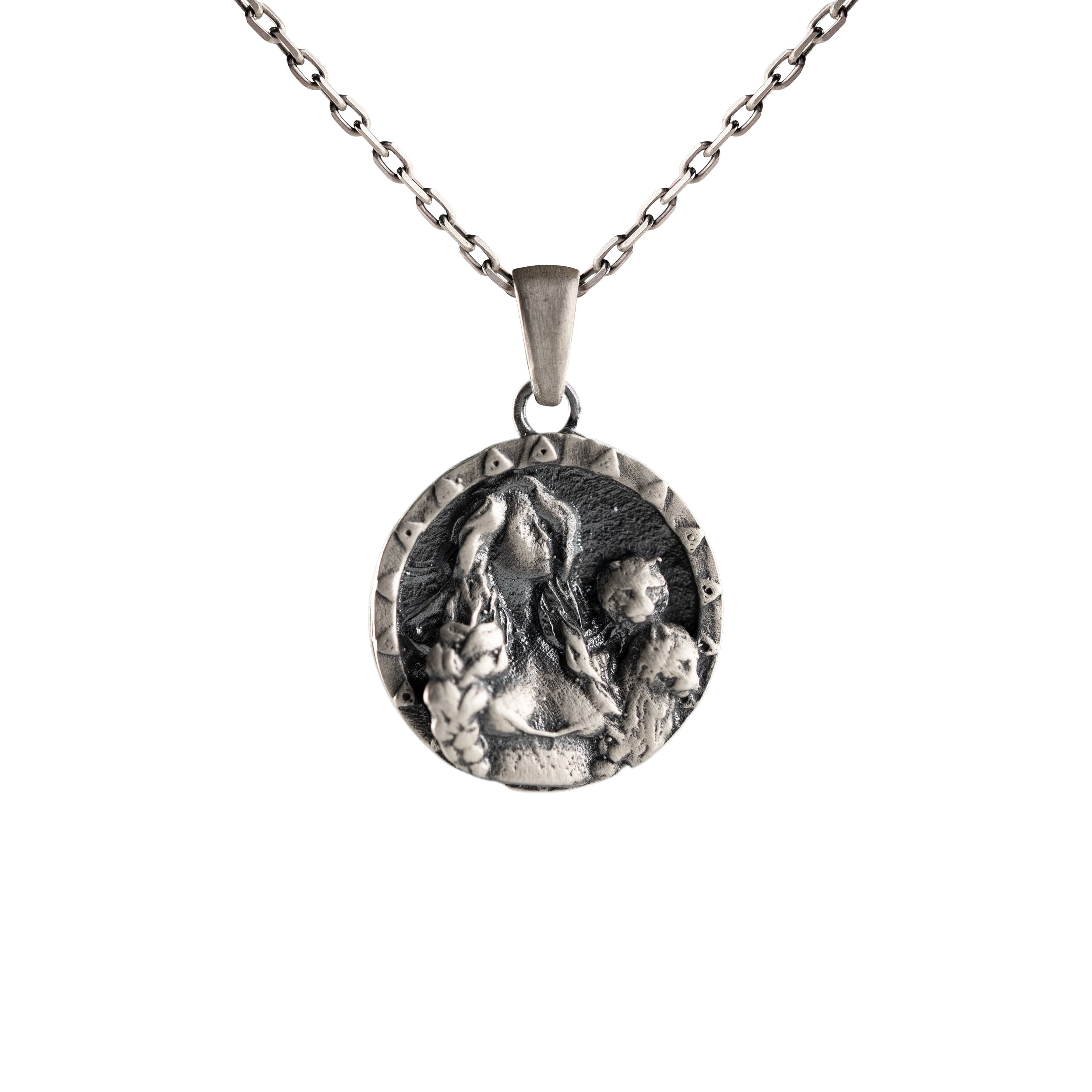Ancient Matriarchal Cybele Relief Necklace