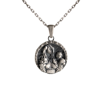 Ancient Matriarchal Cybele Relief Necklace