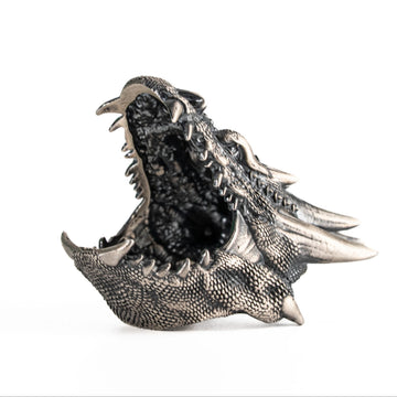 Sculpted Dragon Head Ring