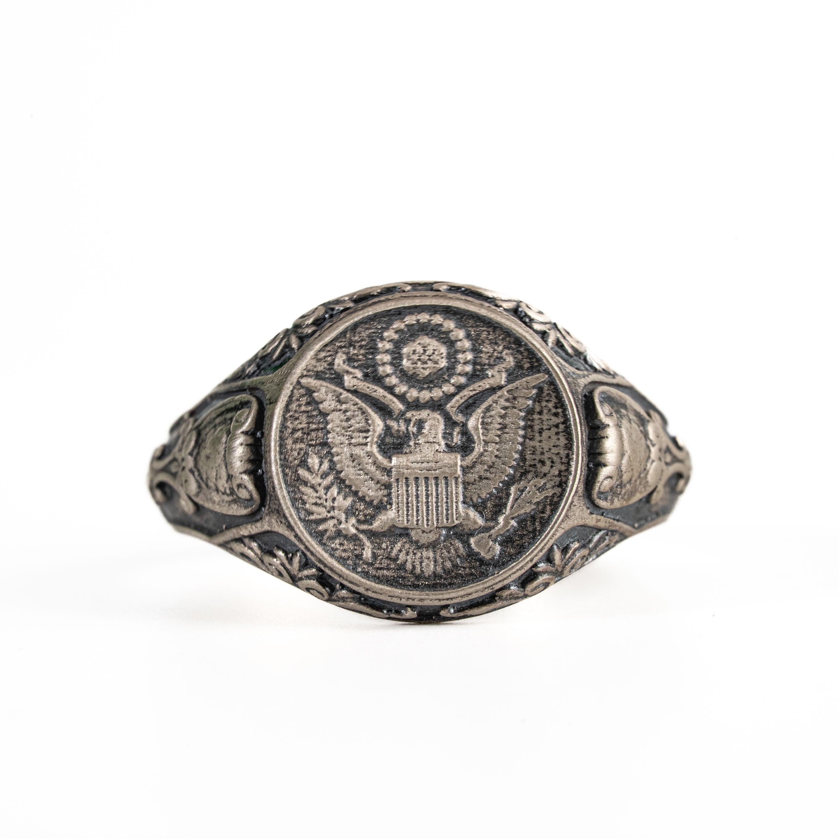 American Coat of Arms Crest Signet Ring