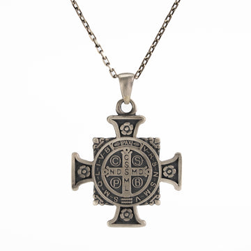 Saint Benedict Medal Cross Necklace