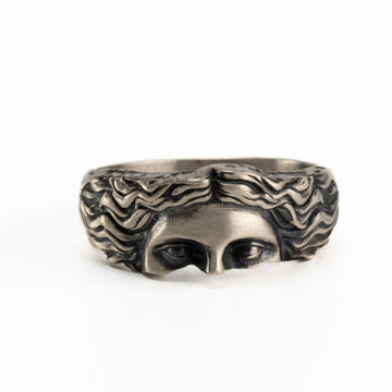Aphrodite Goddess Venus Relief Motif Band Ring