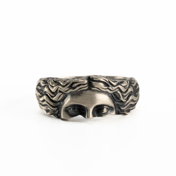 Aphrodite Goddess Venus Relief Motif Band Ring