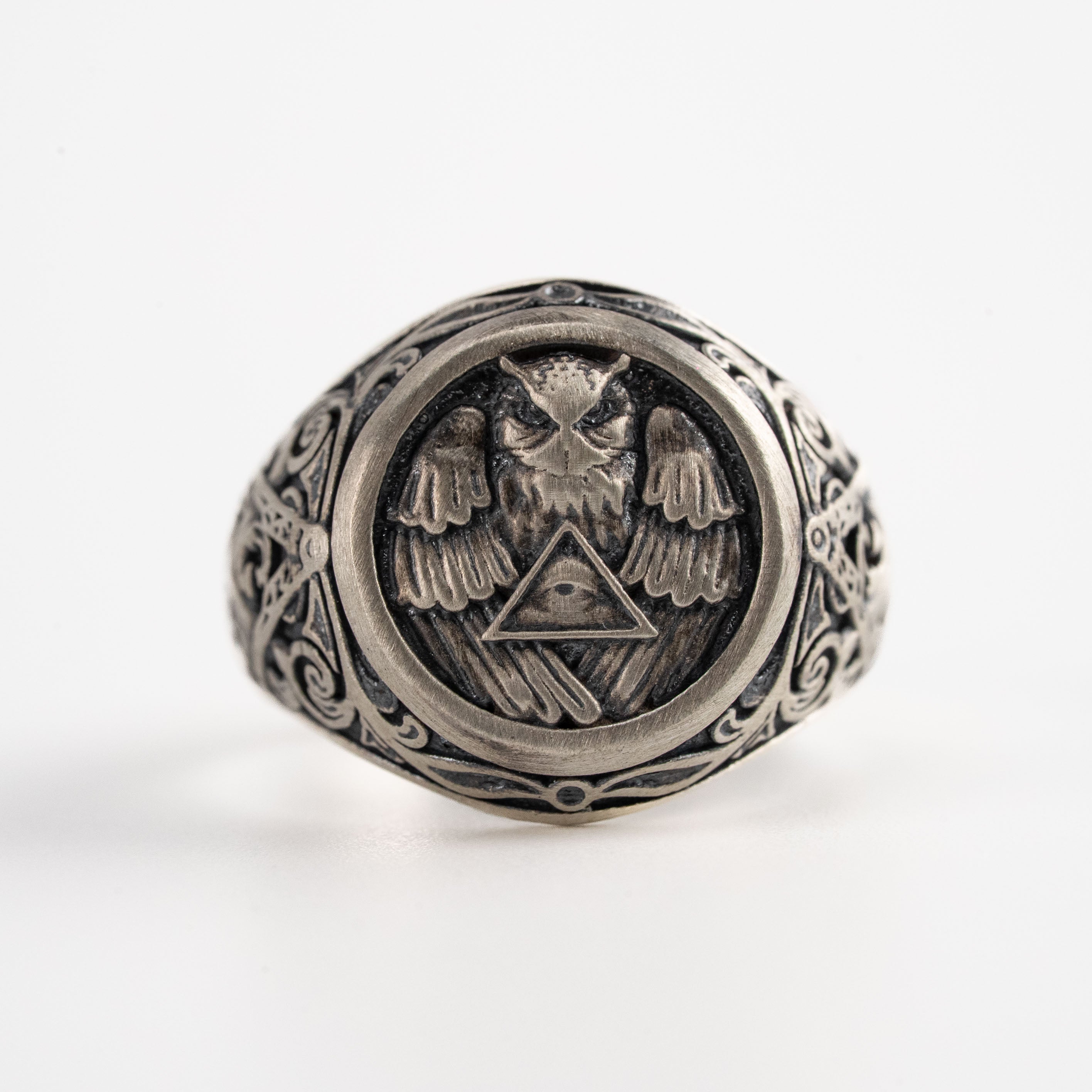 Athena Owl Signet Ring