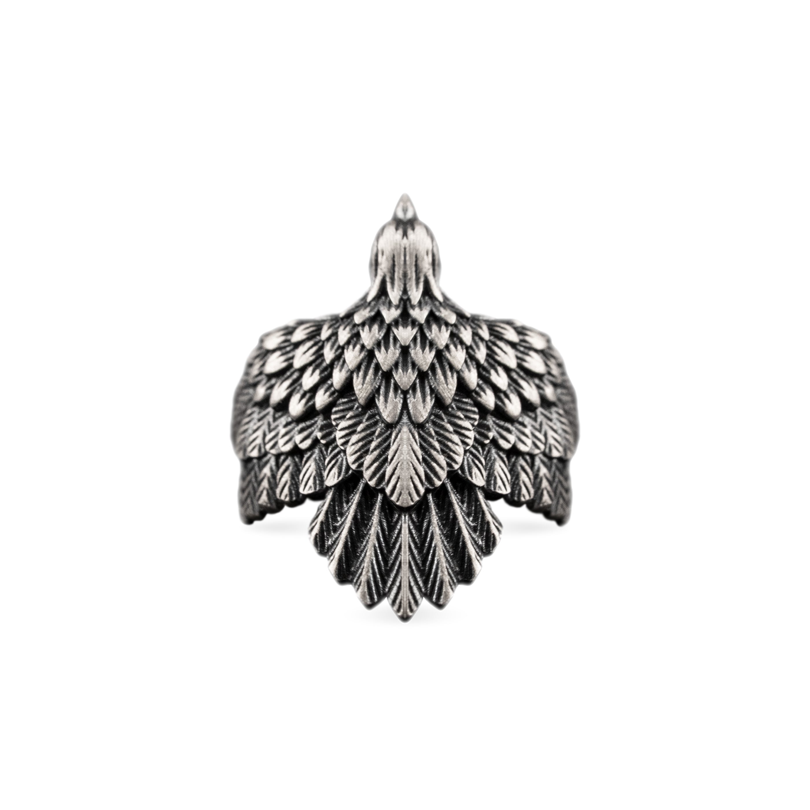 Eagle Wing Relief Motif Ring