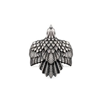 Eagle Wing Relief Motif Ring