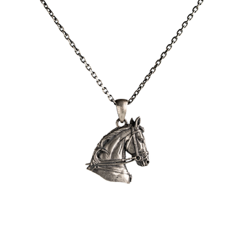 Equestrian Horse Head Bridle Necklace