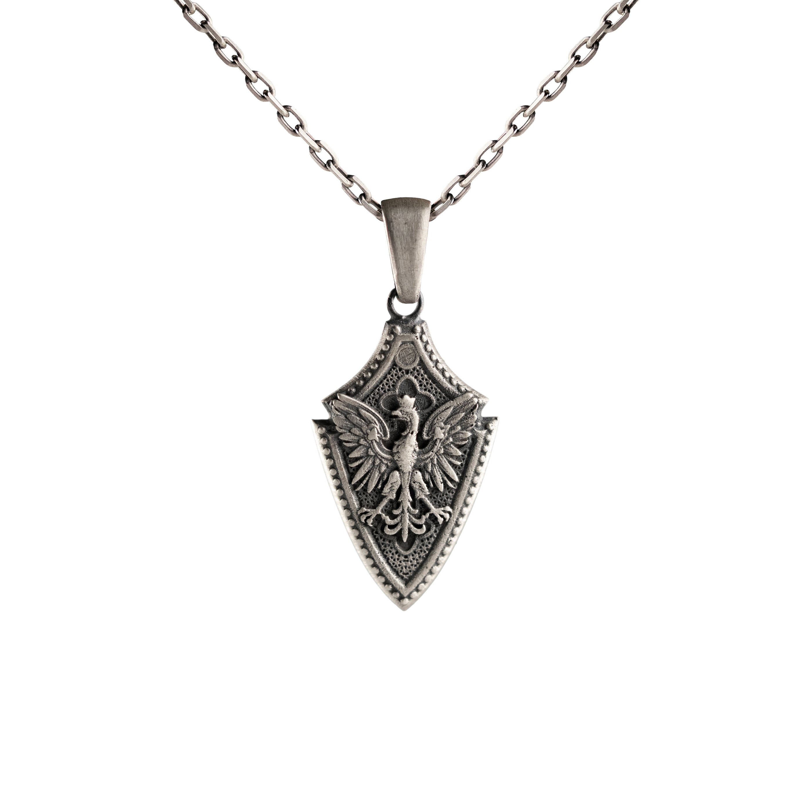 Custom Engraved Eagle Talon Motif Necklace