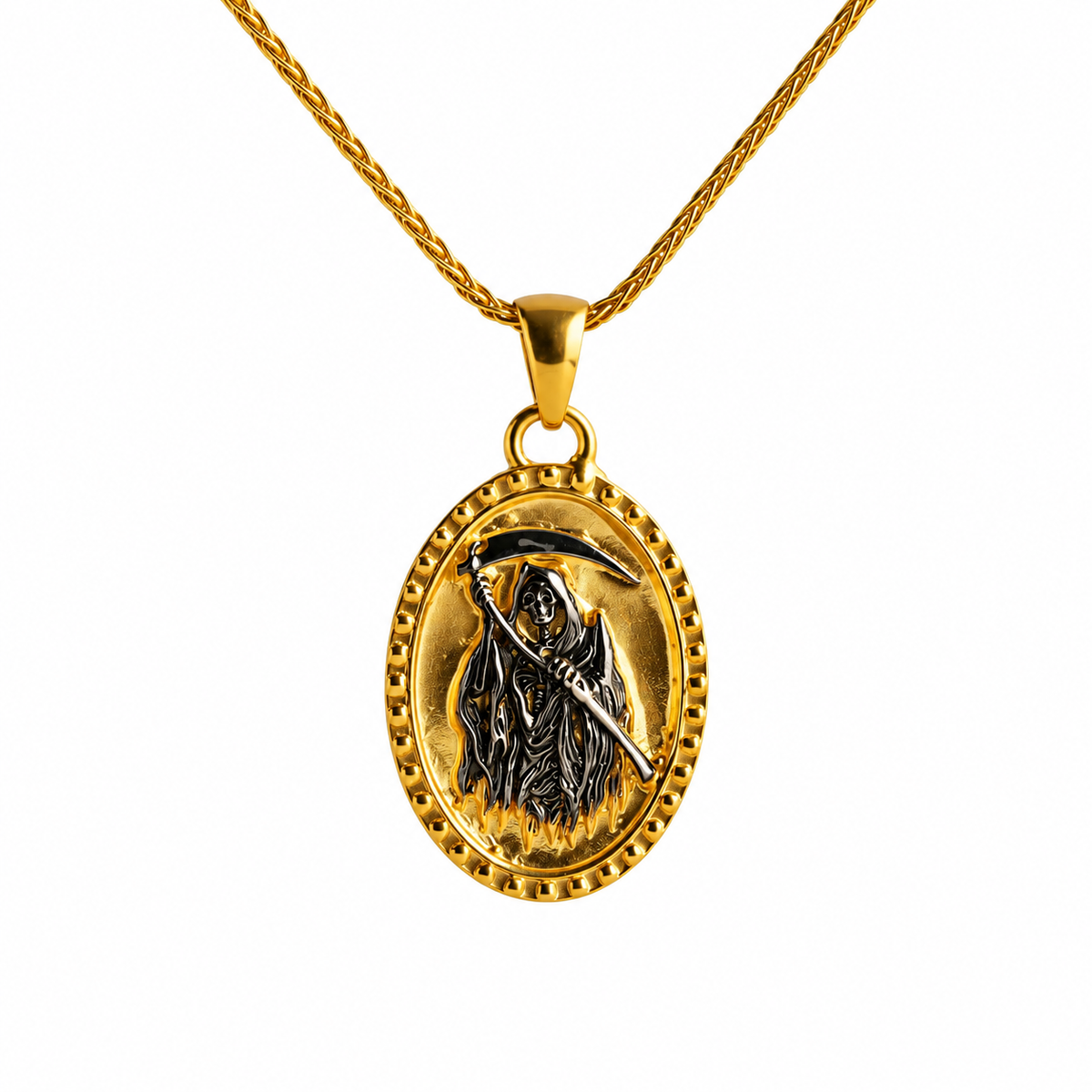 Grim Reaper Pendant in 925 Sterling Silver