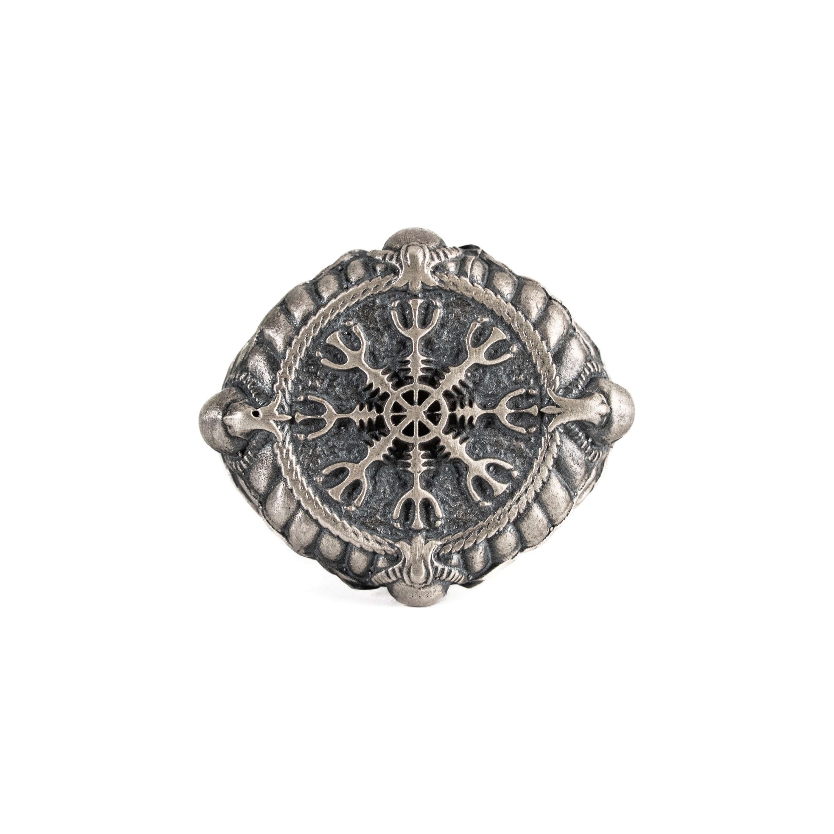 Runic Geometric Symbol Motif Ring