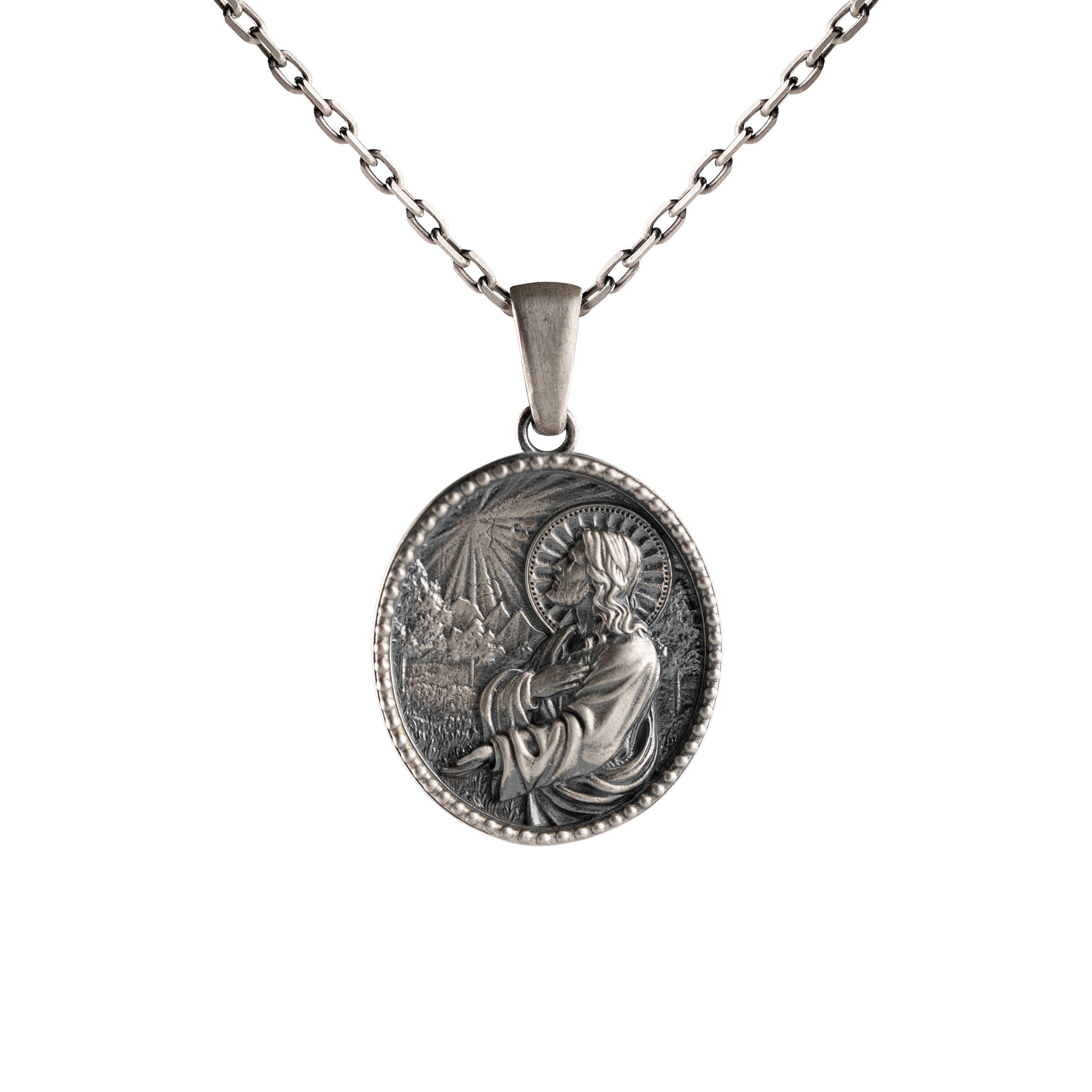 Personalized Iconic Figure Relief Necklace