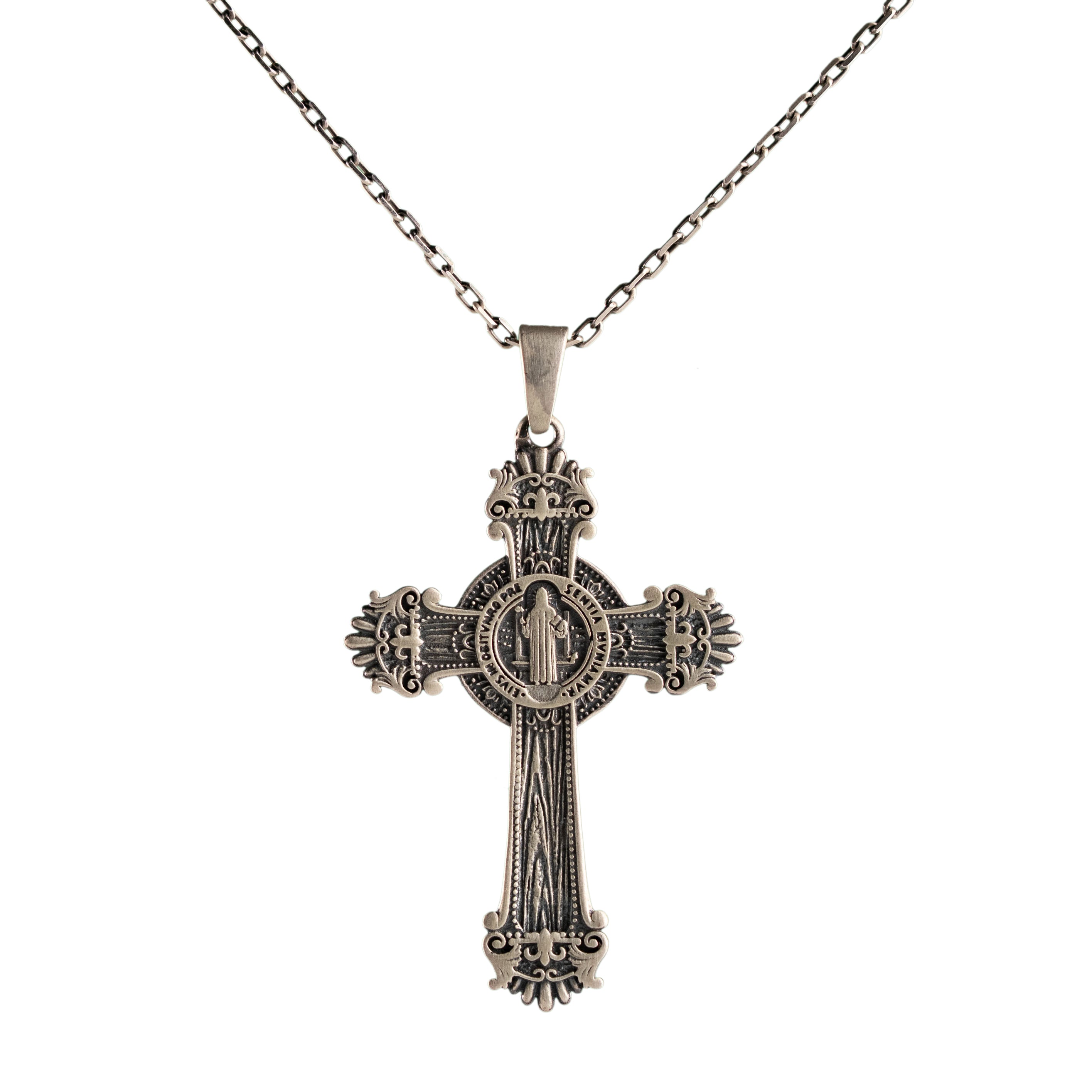 Jesus Crucifix 925 Sterling Silver Necklace