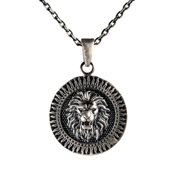 Lion Head Sun Medallion