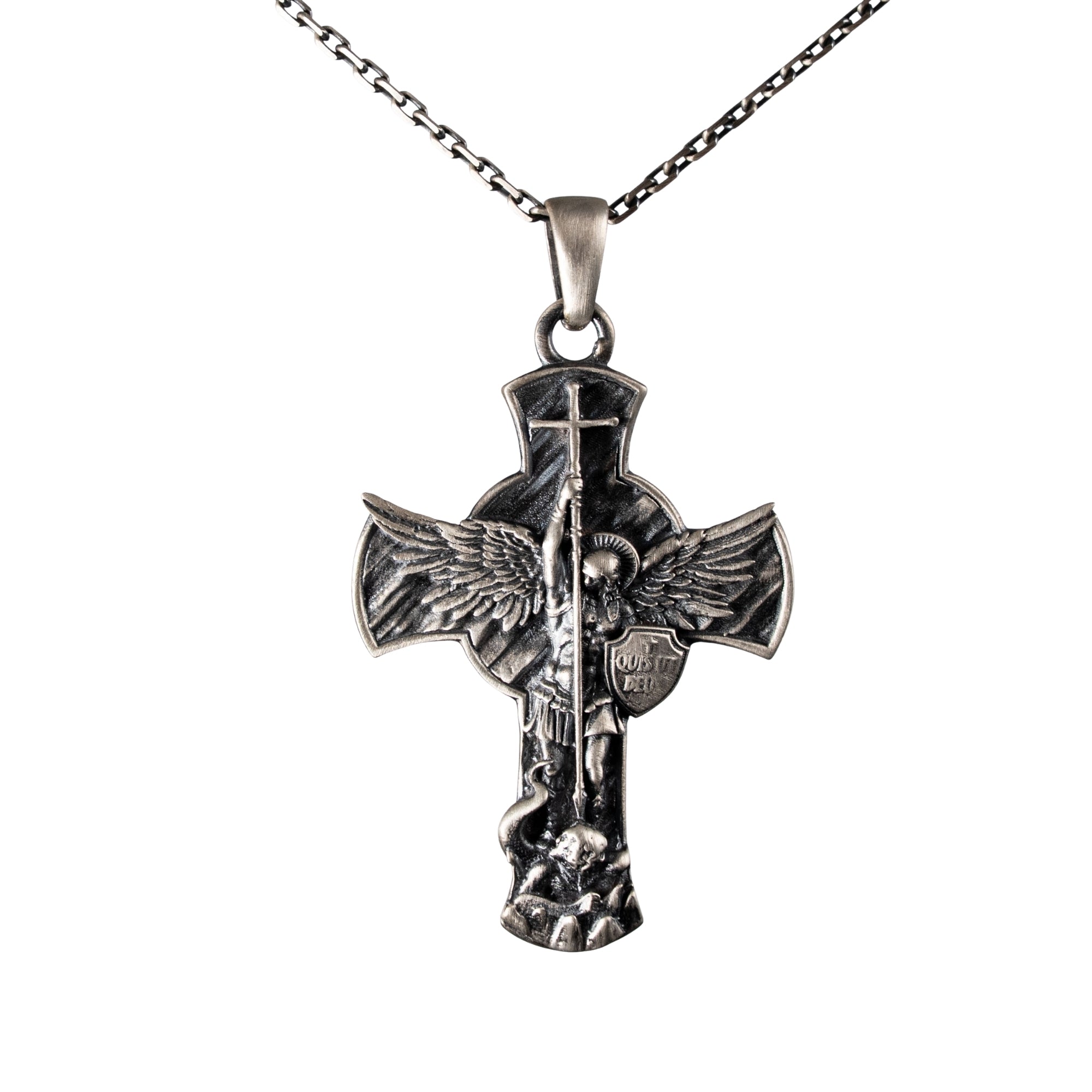 Multi-Tiered Iconic Relief Pendant
