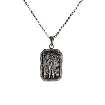 Saint Michael Archangel Guardian Tag Necklace