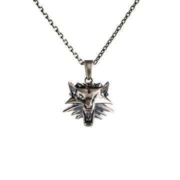 Wolf Head Medallion Necklace