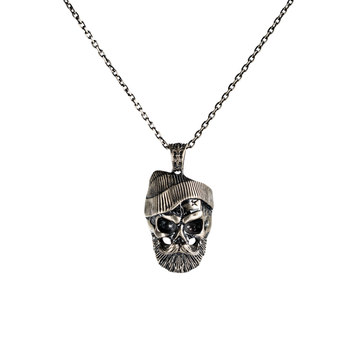 Bearded Skull Beanie Rebel Necklace
