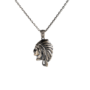 Tribal Chief Feathered Headdress Necklace