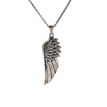 Guardian Angel Wing Feather Pendant Necklace
