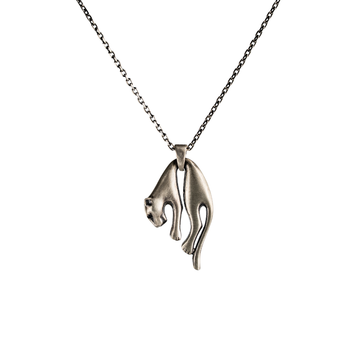 Wild Cat Panther Amulet Necklace