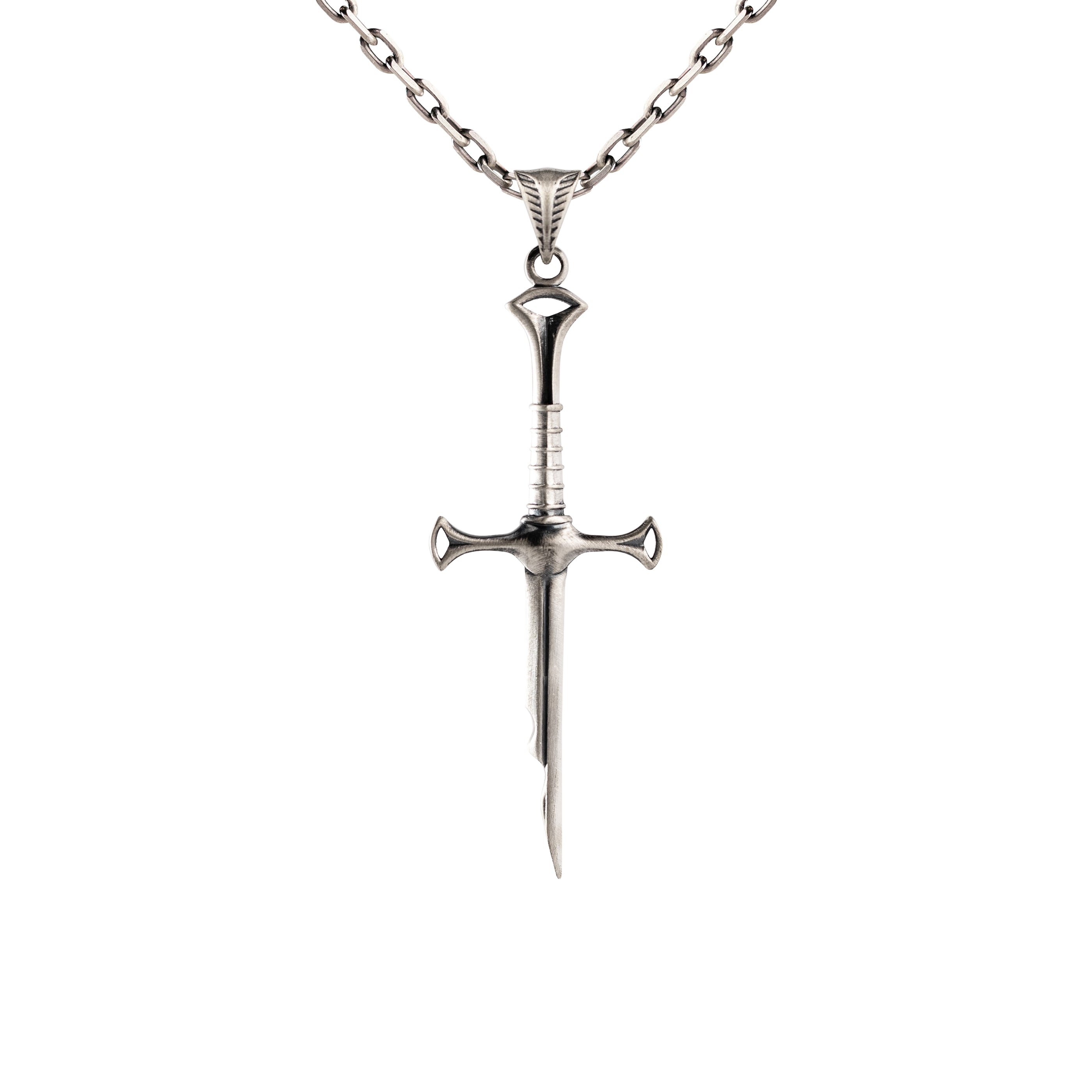 Segmented Linear Bladed Motif Necklace