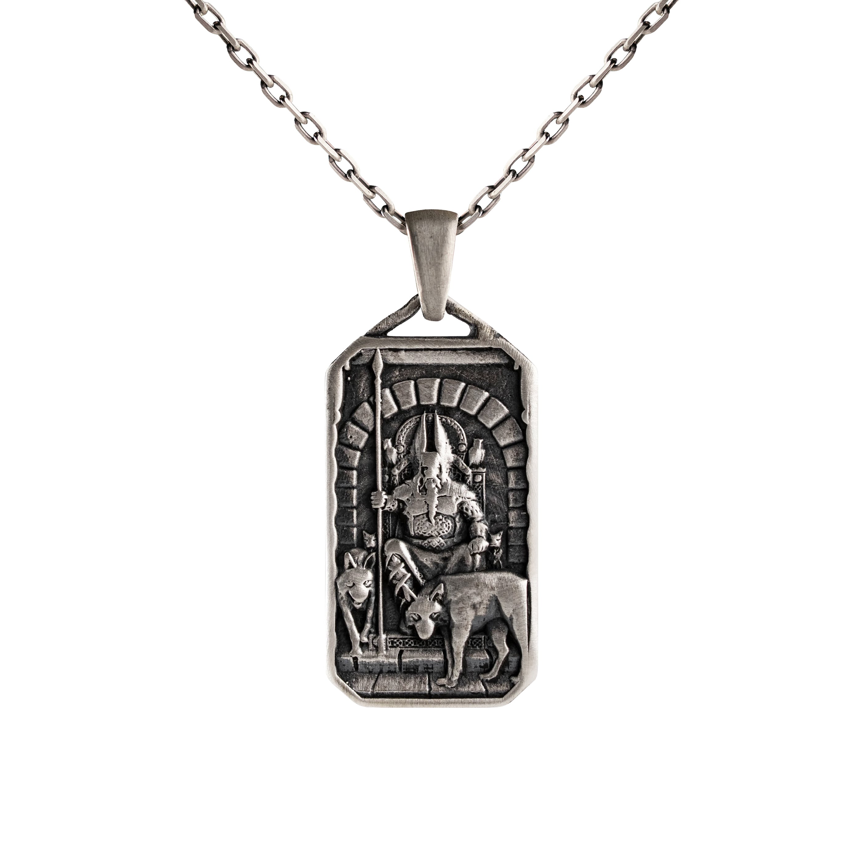 Odin Relief Motif Necklace