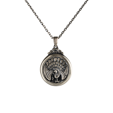 Peacock Elegance Medallion Necklace
