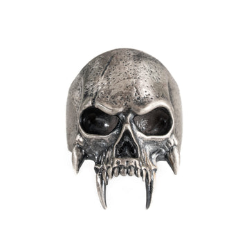 Sculpted Skeletal Profile Statement Ring