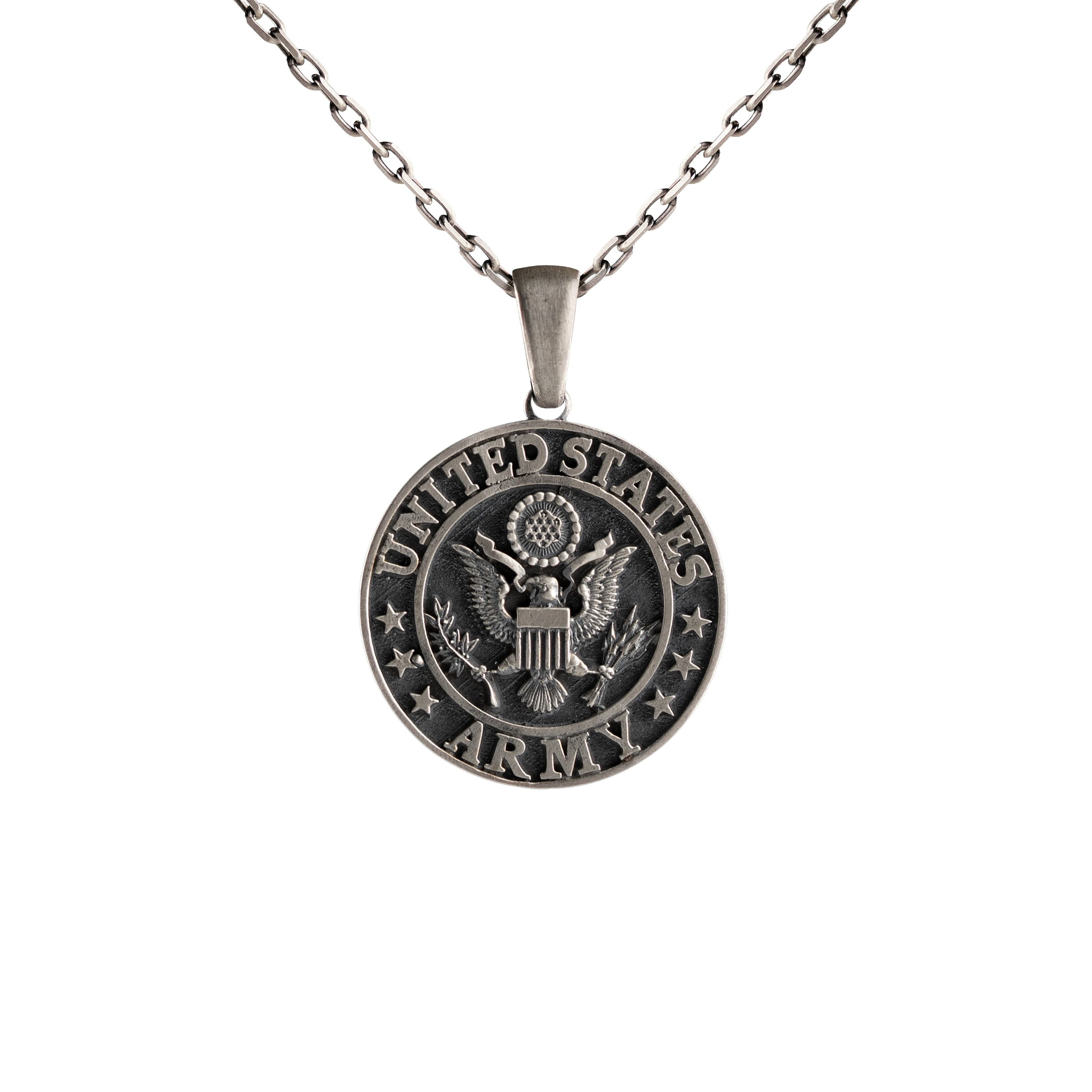Heraldic Eagle Shield Motif Necklace