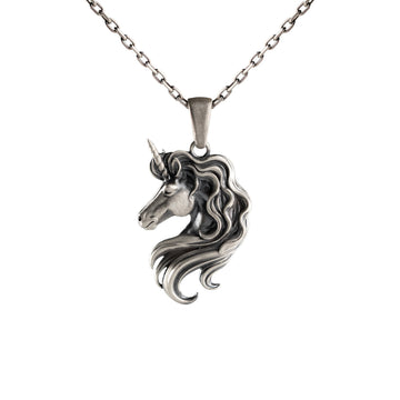 Unicorn Spirit Relief Motif Necklace