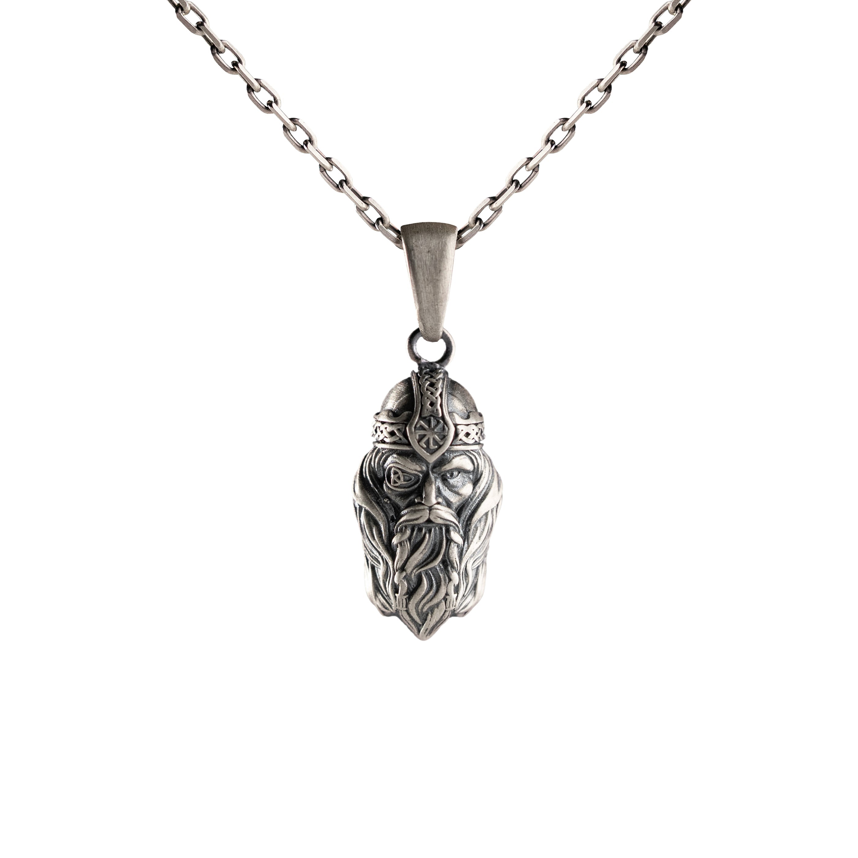 Mythological Norse Odin Profile Necklace
